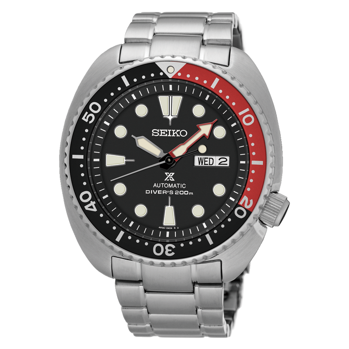 Seiko 5 Automatico Uomo 42 mm Acciaio Quadrante Bianco Indici Luminescenti Lunetta Fissa Acciaio Vetro Hardlex Giorno e Data Bracciale Acciaio 100 m Ref. SRP789K1