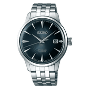 Orologio automatico Seiko Presage con quadrante blu e bracciale in acciaio
