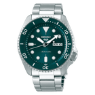 Seiko 5 Sports SKX Automatico Uomo 42,5 mm Acciaio Quadrante Verde Acqua Lunetta Girevole Unidirezionale Nera Vetro Hardlex Giorno e Data Bracciale Acciaio 100 m Ref. SRPD61K1