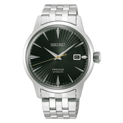 Orologio automatico Seiko Presage con quadrante verde e bracciale in acciaio