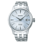 Seiko Presage Cocktail Time Skydiving Automatico Uomo 40,5 mm Acciaio Quadrante Azzurro Soleil Vetro Hardlex Box-Shaped Data Bracciale Acciaio 50 m Made in Japan Ref. SRPE19J1