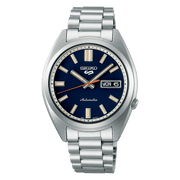 Orologio Seiko 5 Sports automatico, quadrante blu navy con lancetta dei secondi arancione