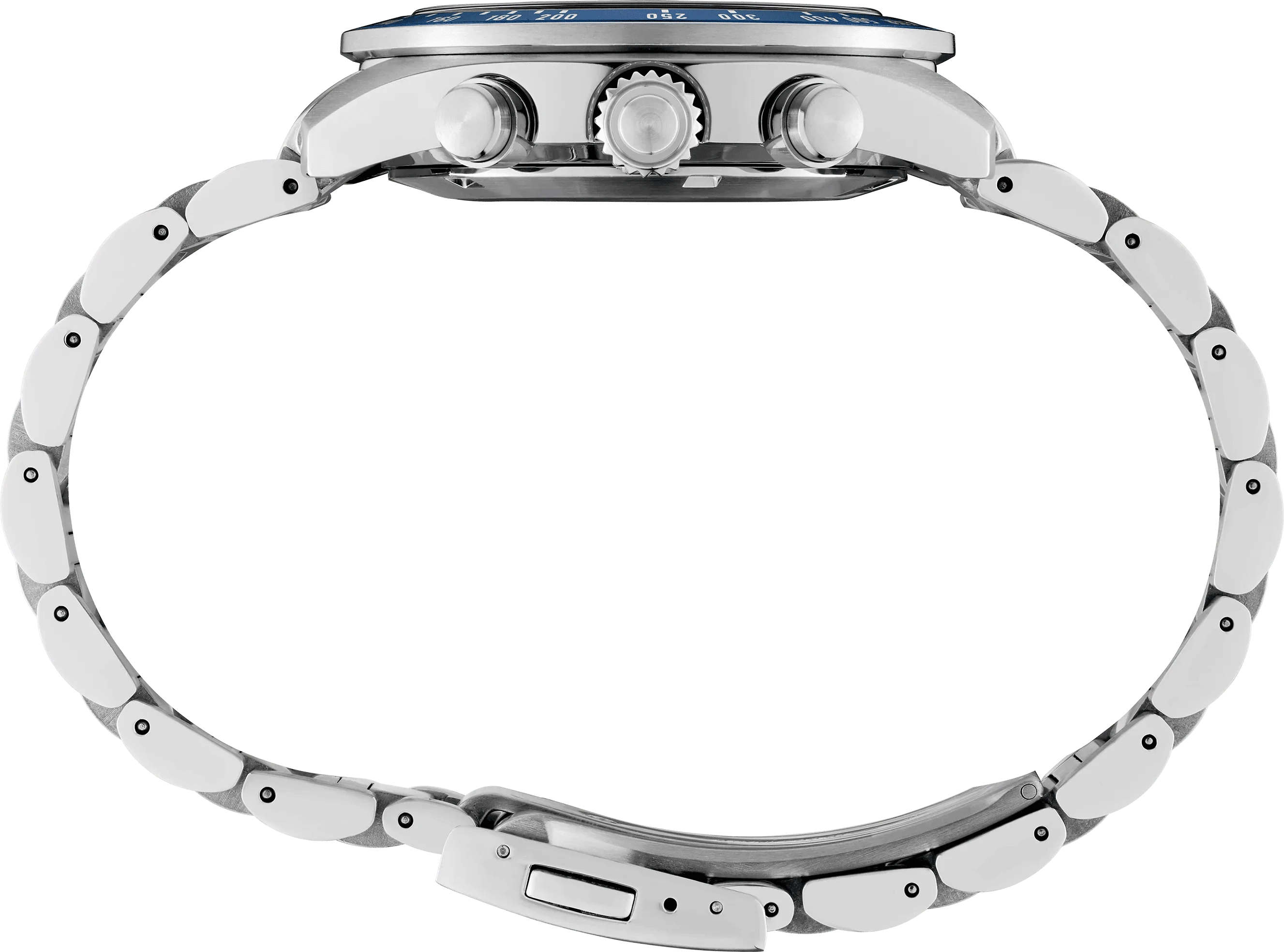 Orologio Seiko Prospex, fondello posteriore e bracciale in acciaio a maglie