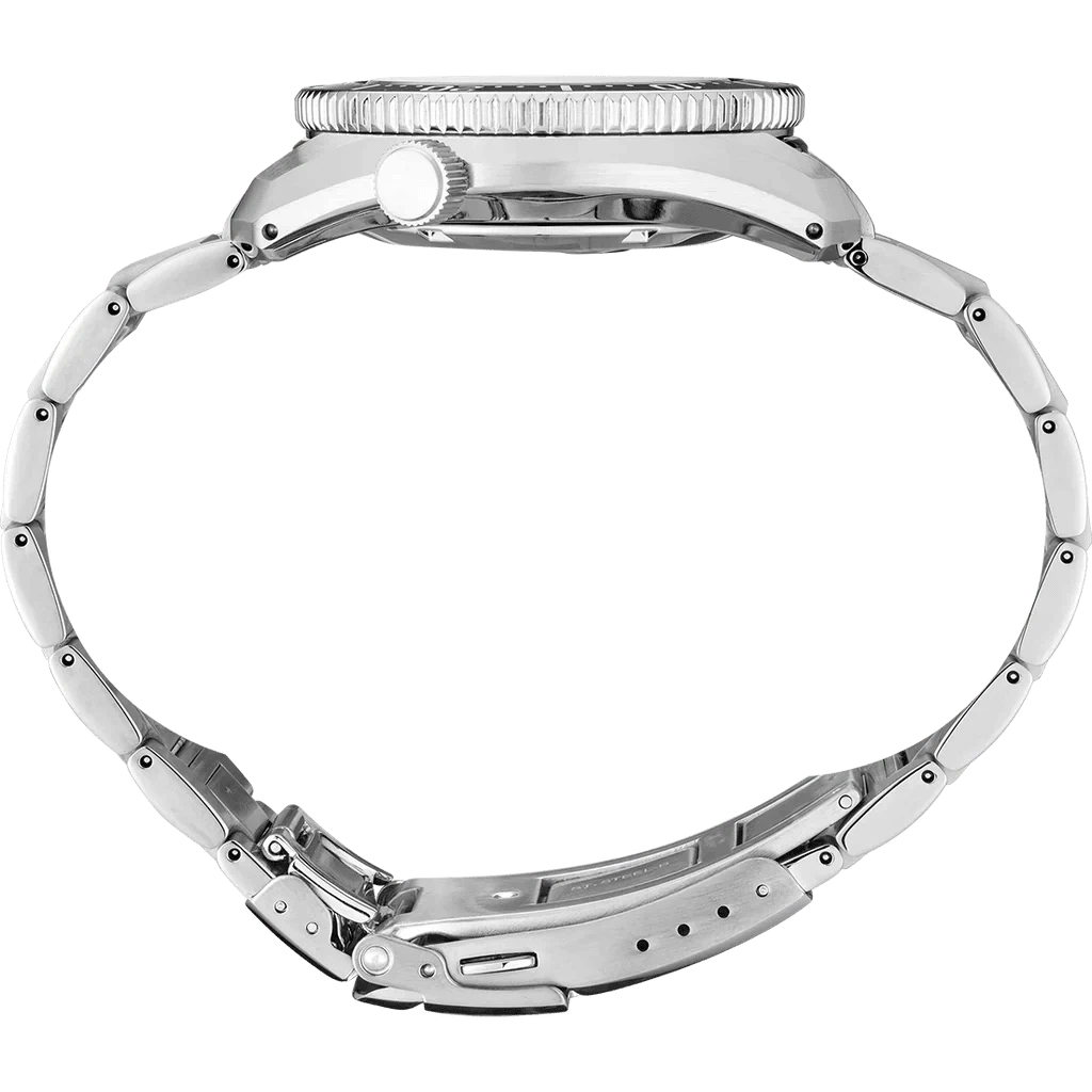 Cinturino in acciaio dell’orologio Seiko Prospex subacqueo con fibbia e maglie