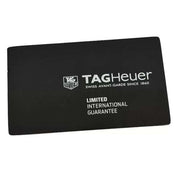 Custodia TAG Heuer nera con scritta Limited International Guarantee