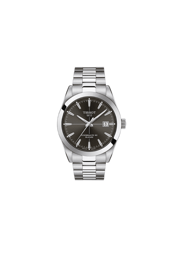 Orologio automatico acciaio con quadrante antracite e bracciale a maglie
