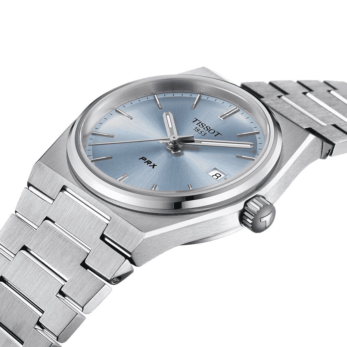 Tissot PRX 35mm – Orologio Quarzo Swiss Made, Quadrante Azzurro Ghiaccio, Acciaio, Ref. T137.210.11.351.00 MDR