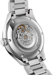 Orologio TAG Heuer Carrera con fondello a vista e movimento Calibre 5 automatico