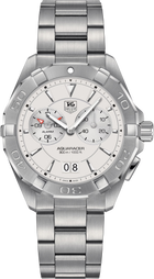 TAG Heuer Aquaracer 300M Quarzo Uomo 41 mm Acciaio Quadrante Grigio Lunetta Girevole Vetro Zaffiro Grande Data Bracciale Acciaio 30 ATM Swiss Made Ref. WAY111Y.BA0928