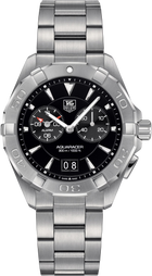 TAG Heuer Aquaracer 300M Quarzo Uomo 40 mm Acciaio Quadrante Nero Soleil Lunetta Girevole Unidirezionale Vetro Zaffiro Grande Data Sveglia Bracciale Acciaio 30 ATM Swiss Made Ref. WAY111Z.BA0928