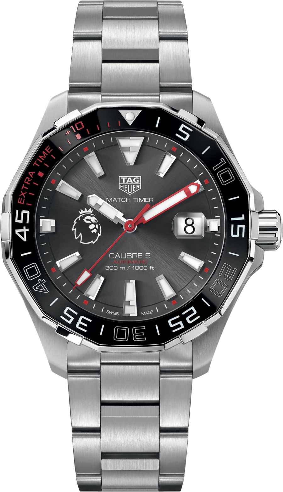 TAG Heuer Aquaracer 300M Calibre 5 Automatico Uomo 43 mm Acciaio Quadrante Nero Lunetta Girevole in Acciaio e Ceramica Vetro Zaffiro Data Bracciale Acciaio 38 Ore 30 ATM Swiss Made Special Edition Ref. WAY201D.BA0927