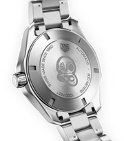 Orologio TAG Heuer, fondello in acciaio con scritte automatic e 300 m/1000 ft