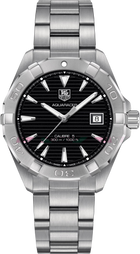 TAG Heuer Aquaracer 300M Calibre 5 Automatico Uomo 41 mm Acciaio Quadrante Nero Lunetta Girevole Unidirezionale Vetro Zaffiro Data Bracciale Acciaio 30 ATM Swiss Made Ref. WAY2110.BA0928
