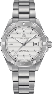 Orologio automatico uomo in acciaio, quadrante grigio con datario e lunetta girevole.