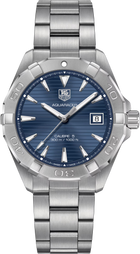 TAG Heuer Aquaracer 300M Calibre 5 Automatico Uomo 41 mm Acciaio Quadrante Blu Soleil Lunetta Girevole Vetro Zaffiro Data Bracciale Acciaio 30 ATM Swiss Made Ref. WAY2112.BA0928