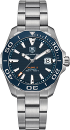 TAG Heuer Aquaracer 300M Uomo 41 mm Acciaio Quadrante Blu Soleil Lunetta Ceramica Blu Vetro Zaffiro Calibro 5 Automatico Bracciale Acciaio Data 30 ATM Swiss Made Ref. WAY211C.BA0928