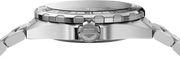 Orologio TAG Heuer Formula 1, vista laterale in acciaio con corona e protezioni