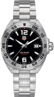 Orologio da uomo TAG Heuer Formula 1 con quadrante nero e bracciale in acciaio