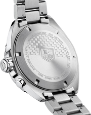 Retro cassa orologio TAG Heuer in acciaio con incisioni e resistenza 200 m