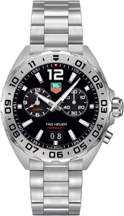 Orologio TAG Heuer Formula 1 con quadrante nero opalino, bracciale acciaio