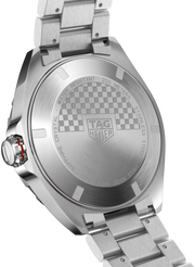 Orologio TAG Heuer, fondello in acciaio con dicitura 200 METERS.