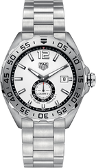 TAG Heuer Formula 1 Calibre 6 Automatico Uomo 43 mm Acciaio Quadrante Bianco Lunetta Girevole Vetro Zaffiro Calibre 6 Automatico Data Piccoli Secondi Bracciale Acciaio 20 ATM Swiss Made Ref. WAZ2013.BA0842