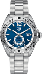TAG Heuer Formula 1 Automatico Uomo 43 mm Acciaio Quadrante Blu Soleil Lunetta Girevole Unidirezionale Scala 60 Minuti Vetro Zaffiro Calibre 6 Automatico Data Piccoli Secondi Bracciale Acciaio 20 ATM Swiss Made Ref. WAZ2014.BA0842
