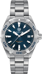 TAG Heuer Aquaracer 300M Uomo 41 mm Acciaio Quadrante Blu Soleil Lunetta Girevole Unidirezionale Vetro Zaffiro Quarzo Data Bracciale Acciaio 30 ATM Swiss Made Ref. WBD1112.BA0928