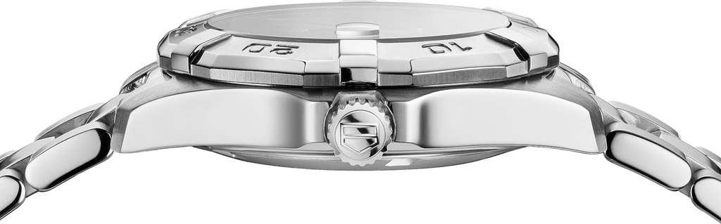 Orologio TAG Heuer Aquaracer da donna con cassa in acciaio e corona centrale