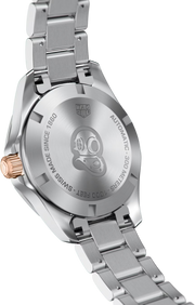 Orologio donna TAG Heuer Aquaracer, fondello in acciaio con scritte Automatic