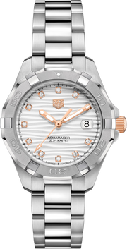 Orologio subacqueo donna TAG Heuer Aquaracer, quadrante grigio sole con diamanti
