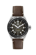 TAG Heuer Autavia Uomo 42 mm Acciaio Quadrante Nero Lunetta Girevole Bidirezionale in Ceramica Nera Vetro Zaffiro Calibre 5 COSC Automatico Data Cinturino Pelle Marrone 10 ATM Swiss Made Ref. WBE5114.FC8266