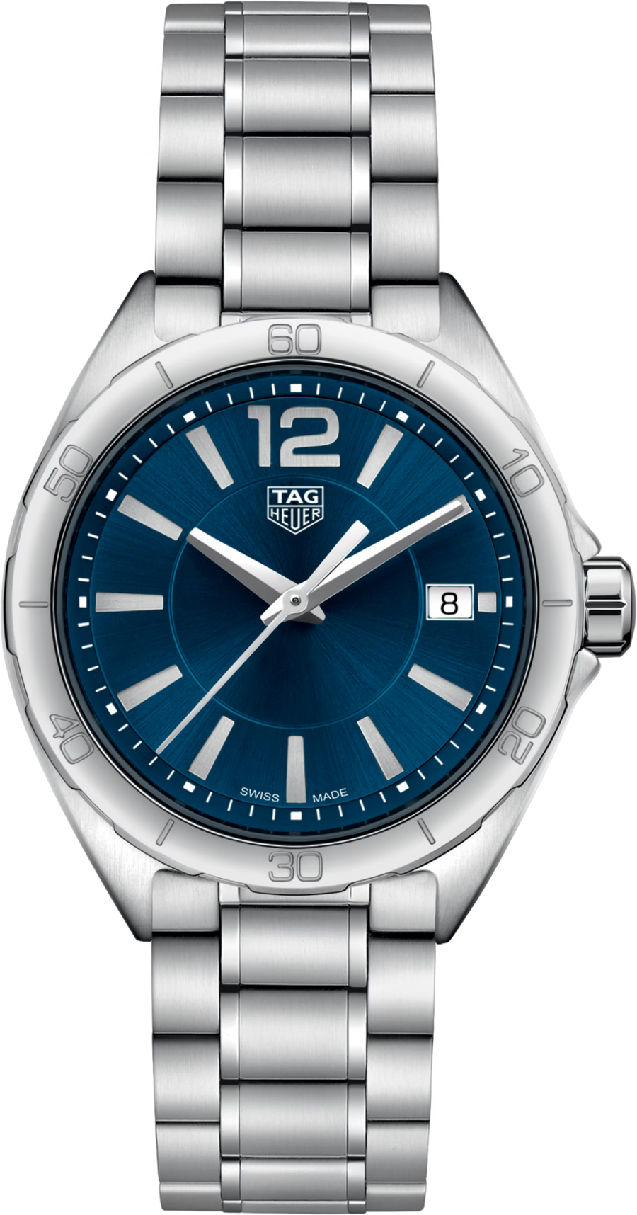TAG Heuer Formula 1 Quarzo Donna 35 mm Acciaio Quadrante Blu Soleil Vetro Zaffiro Data Bracciale Acciaio 10 ATM Swiss Made Ref. WBJ1312.BA0666