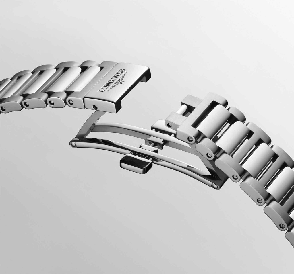 Bracciale in acciaio con fibbia per orologio Conquest