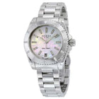 Gucci Dive Donna 32mm Acciaio Quadrante Madreperla Quarzo Swiss ETA Vetro Zaffiro Lunetta Diver 22 Diamanti 0,13ct Bracciale Acciaio Data 200m Swiss Made Ref. YA136405