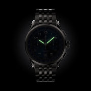 Orologio Breitling Premier B01 con quadrante scuro e bracciale in acciaio scuro
