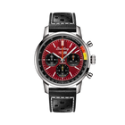 Breitling Top Time B01 Chevrolet Corvette Cronografo Automatico 41 mm Acciaio Quadrante Rosso Calibro B01 COSC Pelle Racing Nera Ref. AB01761A1K1X1
