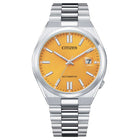 Citizen Tsuyosa Automatico Uomo 40 mm Acciaio Quadrante Giallo Soleil Vetro Zaffiro Data Calibro 8210 Bracciale Acciaio 50 m Ref. NJ0150-81Z