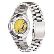 Citizen orologio automatico da uomo, retro e movimento visibile, bracciale acciaio