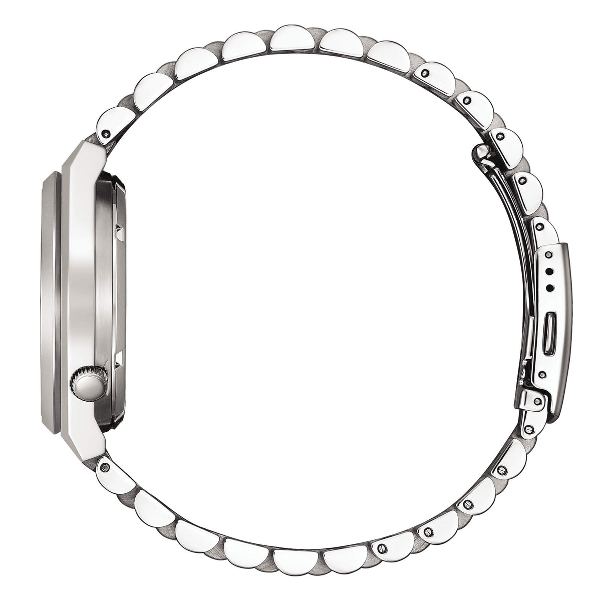 Citizen Tsuyosa Automatico Uomo 40 mm Acciaio Quadrante Salmone Vetro Zaffiro Data Calibro 8210 Bracciale Acciaio 50 m Ref. NJ0159-86Z