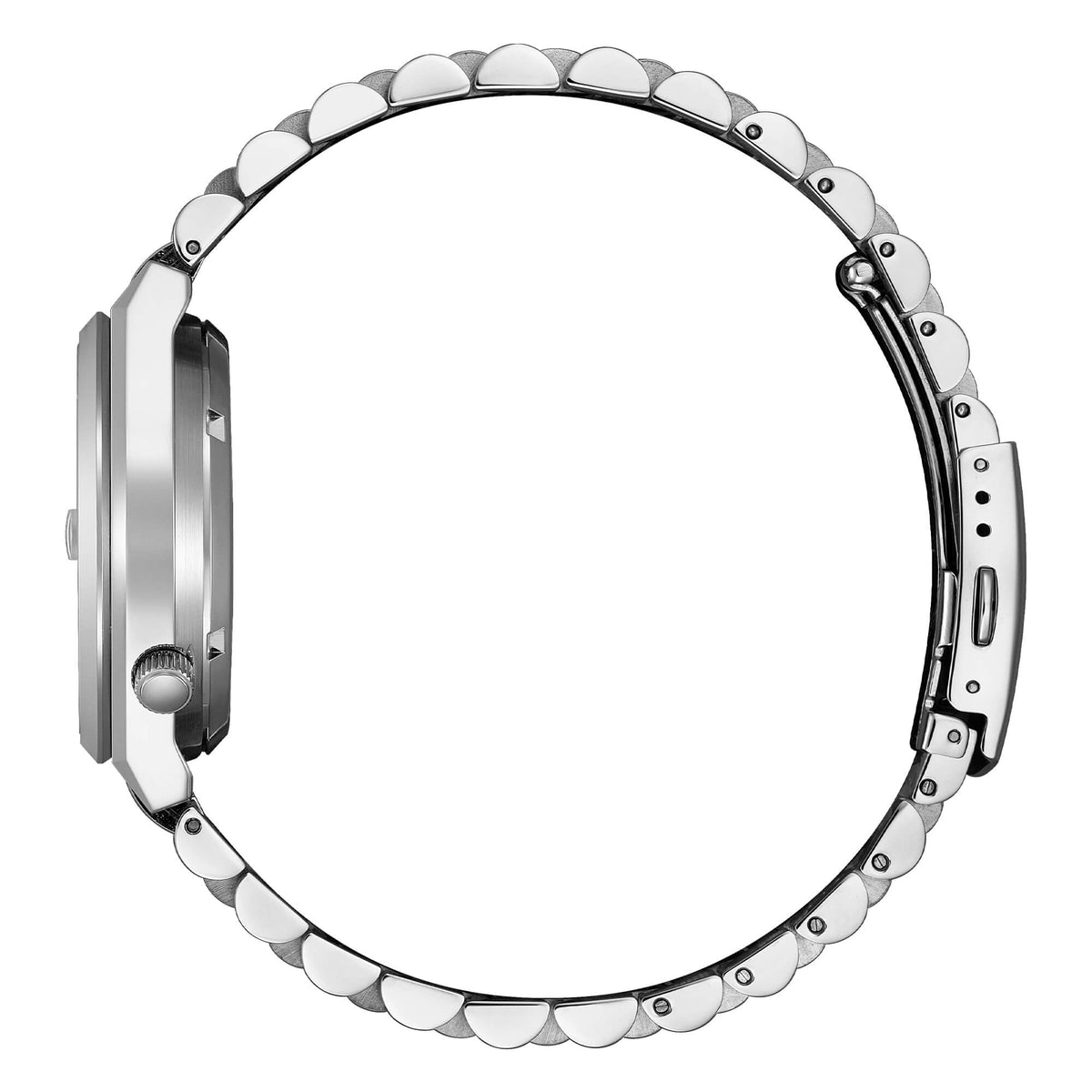 Citizen Tsuyosa 37 Automatico Unisex 37 mm Acciaio Quadrante Blu Grigio Soleil Vetro Zaffiro Data Calibro 8210 Bracciale Acciaio 50 m Ref. NJ0200-50M Oasi Watch