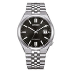 Citizen Tsuyosa 60 Automatico Uomo 40 mm Acciaio Quadrante Nero Soleil Vetro Zaffiro Data Calibro 8310 60 Ore Bracciale Acciaio 50 m Ref. NK0020-55E
