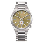 Citizen Tsuyosa Piccoli Secondi Automatico Uomo 40 mm Acciaio Quadrante Verde Art Déco Vetro Zaffiro Calibro 8322 Bracciale Acciaio 50 m Ref. NK5010-51X