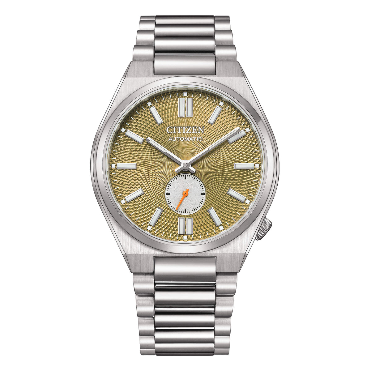 Citizen Tsuyosa Piccoli Secondi Automatico Uomo 40 mm Acciaio Quadrante Verde Art Déco Vetro Zaffiro Calibro 8322 Bracciale Acciaio 50 m Ref. NK5010-51X Oasi Watch