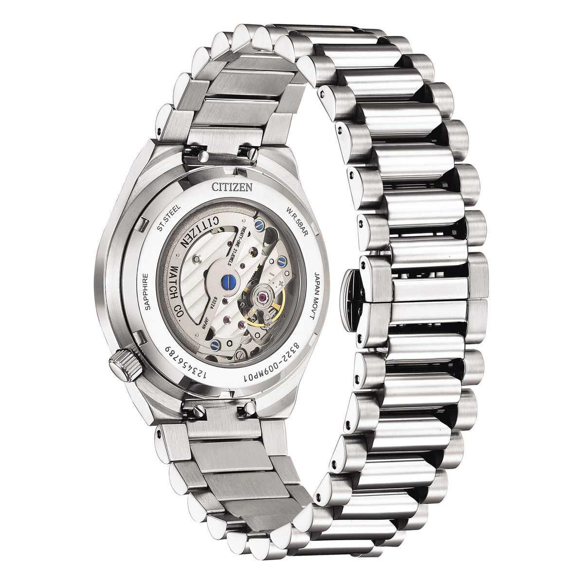 Citizen Tsuyosa Piccoli Secondi Automatico Uomo 40 mm Acciaio Quadrante Verde Art Déco Vetro Zaffiro Calibro 8322 Bracciale Acciaio 50 m Ref. NK5010-51X Oasi Watch