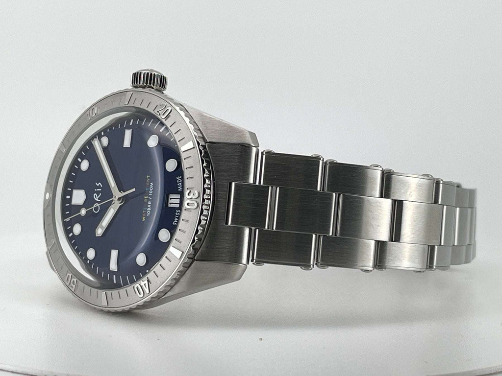 Oris Divers Sixty-Five Date LFP Limited Edition Uomo 38mm Acciaio Quadrante Blu Automatico Calibro 733-1 Zaffiro Super-LumiNova BG W9 Lunetta Diver Bracciale Acciaio Data 100m Ref. 01 733 7771 4085-Set OASI WATCH