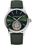 Frederique Constant Classic Tourbillon Manufacture Automatico Uomo 39 mm Acciaio Quadrante Verde Soleil Tourbillon Calibro FC-980-4 Alligatore Verde 5 ATM Swiss Made Ref. FC-980GR3H6
