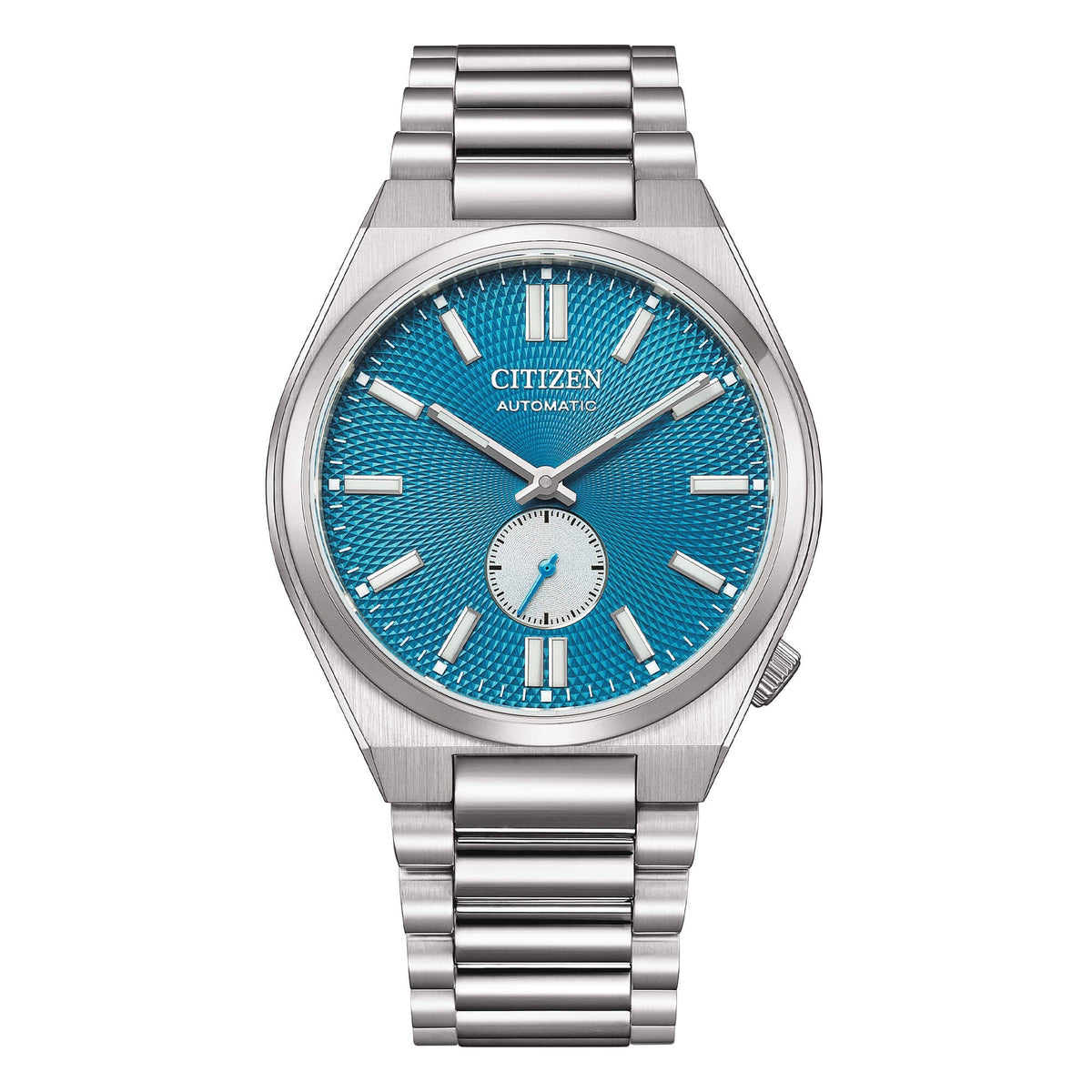 Citizen Tsuyosa Small Second Automatico Uomo 40 mm Acciaio Quadrante Blu Testurizzato Piccoli Secondi Vetro Zaffiro Calibro 8322 Bracciale Acciaio 50 m Ref. NK5010-51L Oasi Watch