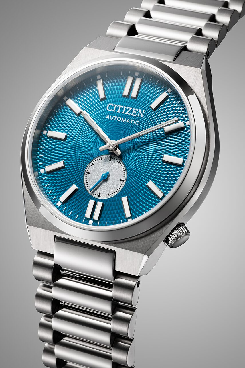 Citizen Tsuyosa Small Second Automatico Uomo 40 mm Acciaio Quadrante Blu Testurizzato Piccoli Secondi Vetro Zaffiro Calibro 8322 Bracciale Acciaio 50 m Ref. NK5010-51L Oasi Watch