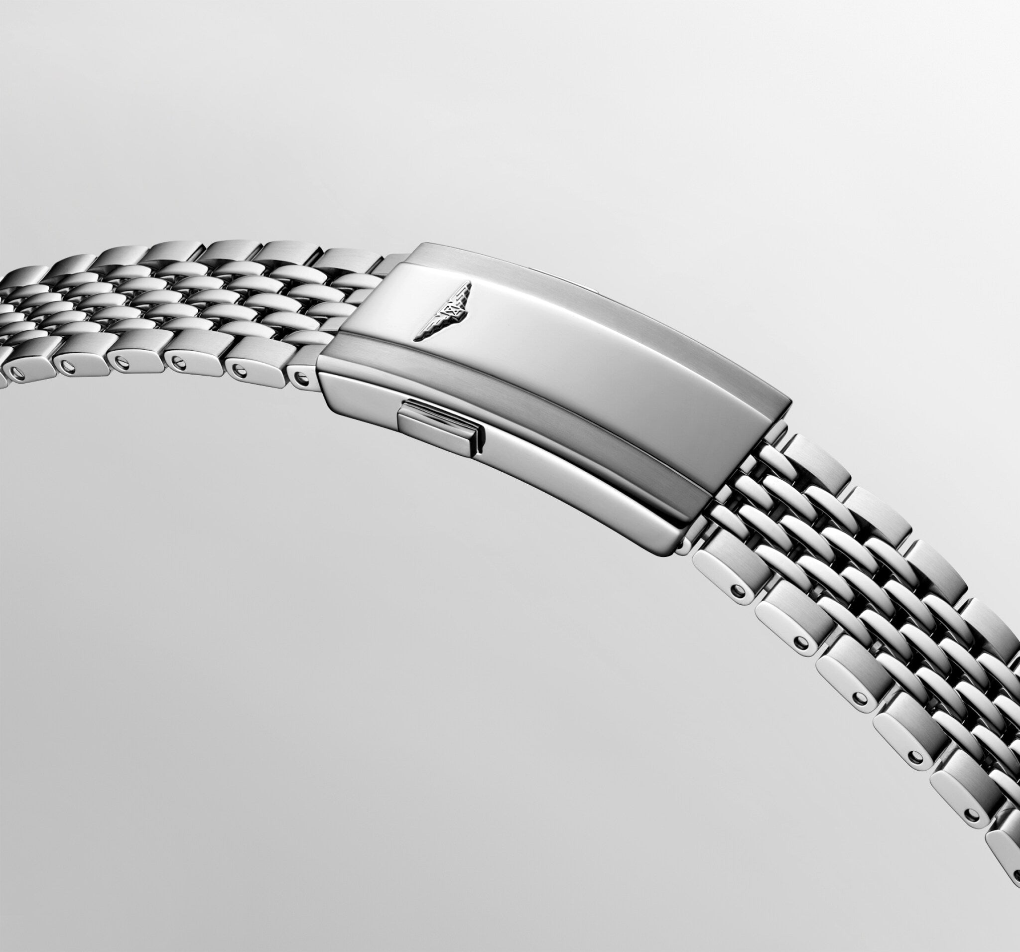 Orologio subacqueo automatico in acciaio, fondello con logo e bracciale a maglie